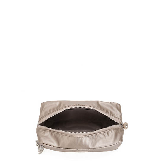 Kipling Gleam Metallic Pouch Táska Bézs | HU 2132BE